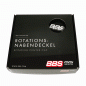 Preview: 4 x BBS 3D Rotation Nabendeckel Ø70,6mm schwarz, Logo silber/chrome - 58071064.4